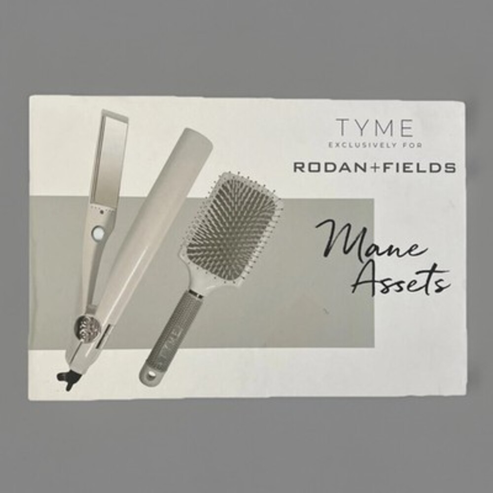 TYME Rodan & Fields Exclusive Tyme Iron Pro & Paddle Brush Set NIB Free Ship